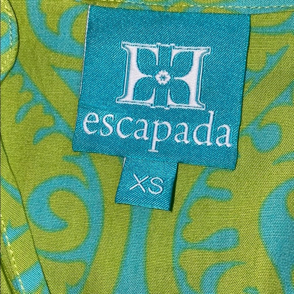 Escapada XS green and blue printed tunic - Picture 3 of 3